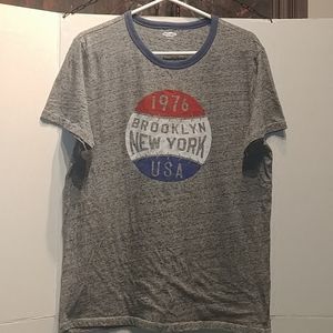 Brooklyn New York USA 1976 Mens Gray T Shirt Large